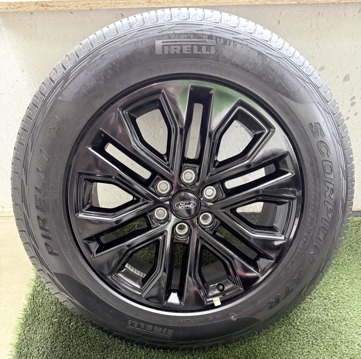 Gloss Black 20" F-150 Wheels with Pirelli Scorpion ATR Tires